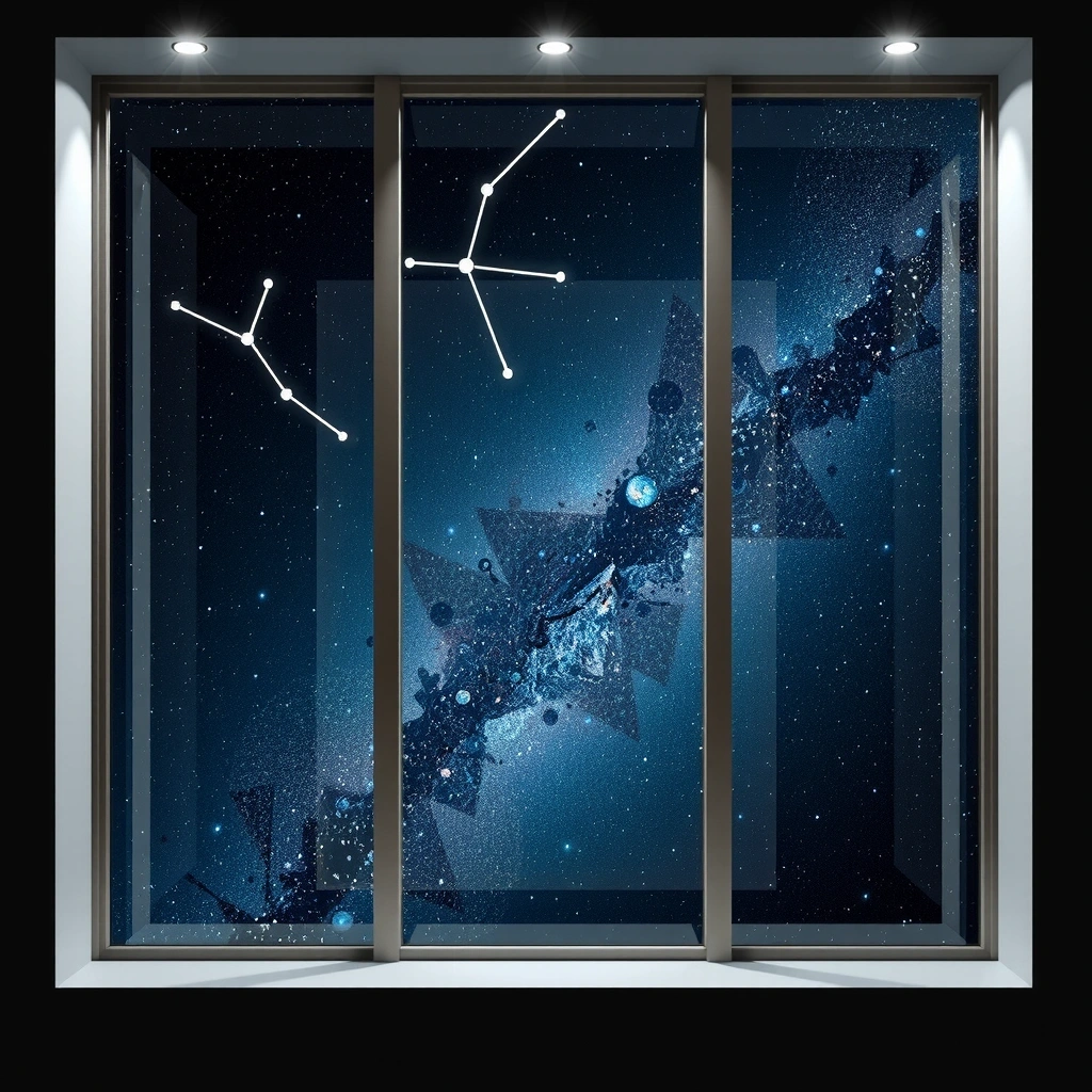 Abstract constellation background